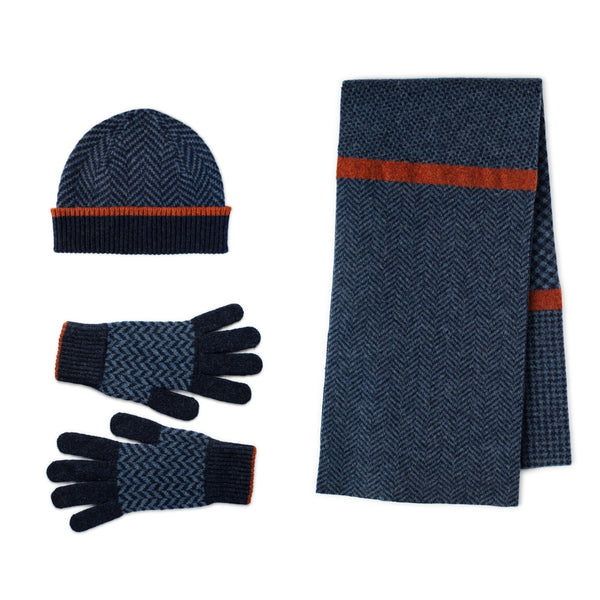 Lomond Lambswool - Beanie, Scarf and Gloves Set - Nairn