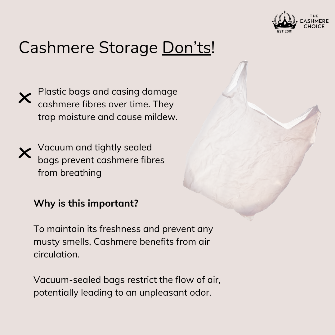 Cashmere Sweater Protection Pouch | Anti Moth | Cashmere Storage Bag