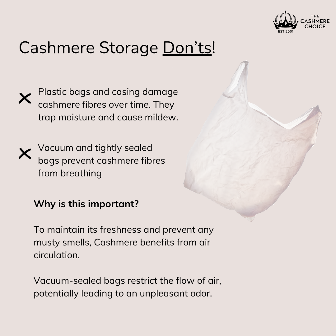 Cashmere Storage Bag | Anti Moth | Breathable Cotton Knitwear Pouch