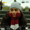 Christmas Gift - The Cashmere Choice - Wrist Warmers and Beanie for Ladies - Cashmere Mittens and Winter Hat - on Model Image 1