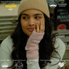 Christmas Gift - The Cashmere Choice - Wrist Warmers and Beanie for Ladies - Cashmere Mittens and Winter Hat - on Model Image 2