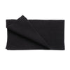 Ribbed wool scarf  -  Black