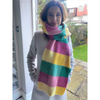 Checked wool scarf in vibrant colours | The Cashmere Choice