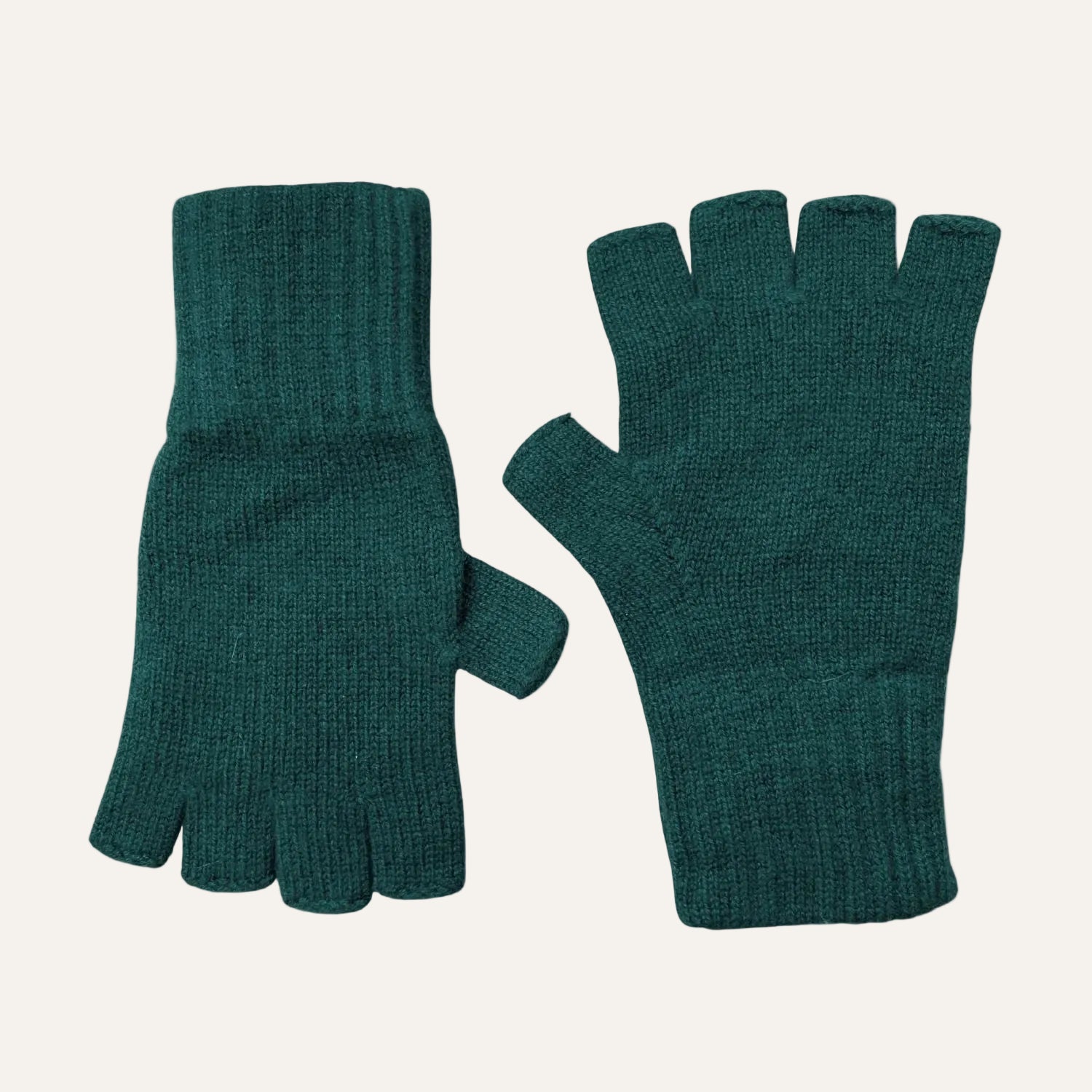 The Cashmere Choice - Pure Cashmere Gloves for Men and Women - Bottle Green