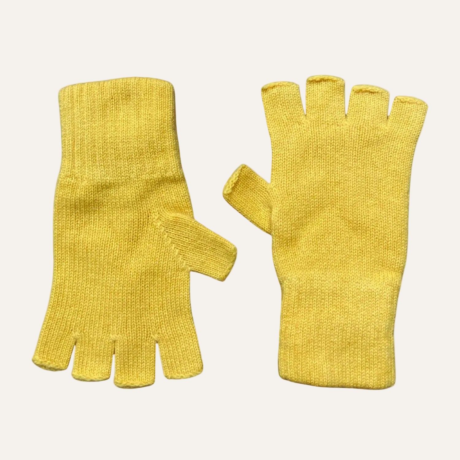 The Cashmere Choice - Pure Cashmere Gloves for Men and Women - Yellow