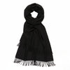 Christmas Gift Idea - Luxury Cashmere Stole - Wrap - Womans Large Cashmere Scarf - Black