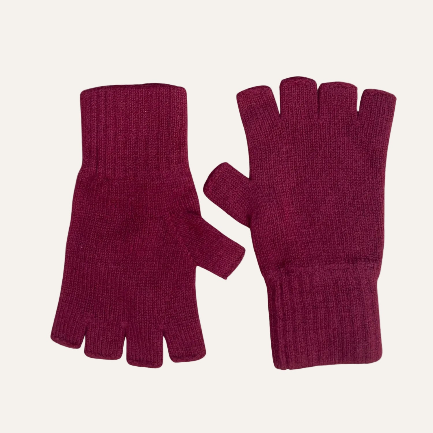 The Cashmere Choice - Pure Cashmere Gloves for Men and Women - Wine