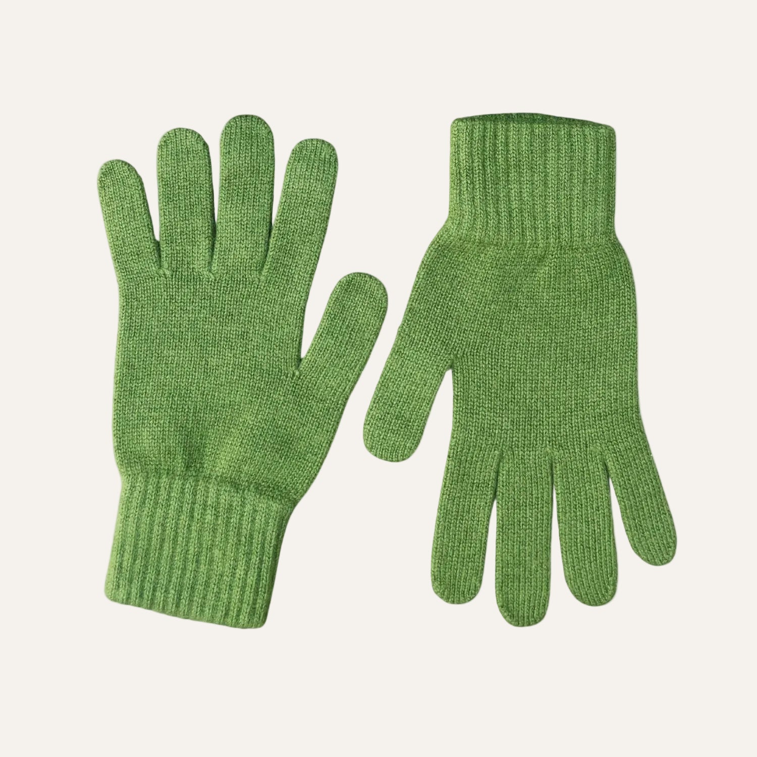 The Cashmere Choice - Green Cashmere Winter Gloves for Men