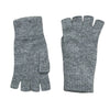 Pure Cashmere Fingerless Gloves for Men Grey