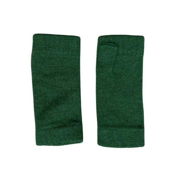 The Cashmere Choice - Wrist Warmers for Ladies - Cashmere Mittens - Green