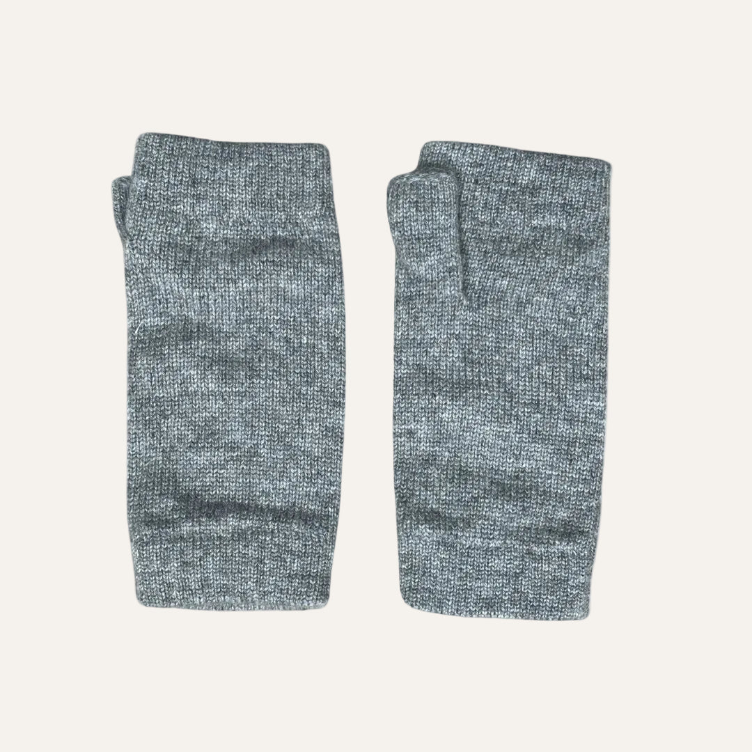 The Cashmere Choice - Wrist Warmers for Ladies - Cashmere Mittens - Grey