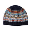 Fairisle Lambswool Beanie Hat for Men - Scotland Lochinver | Blue | The Cashnere Choice
