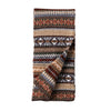 Brown Fairisle Mens Patterned Scarf | The Cashmere Choice