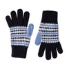 Women's Wool Gloves | Navy Blue Fairisle Pattern Knitted Gloves