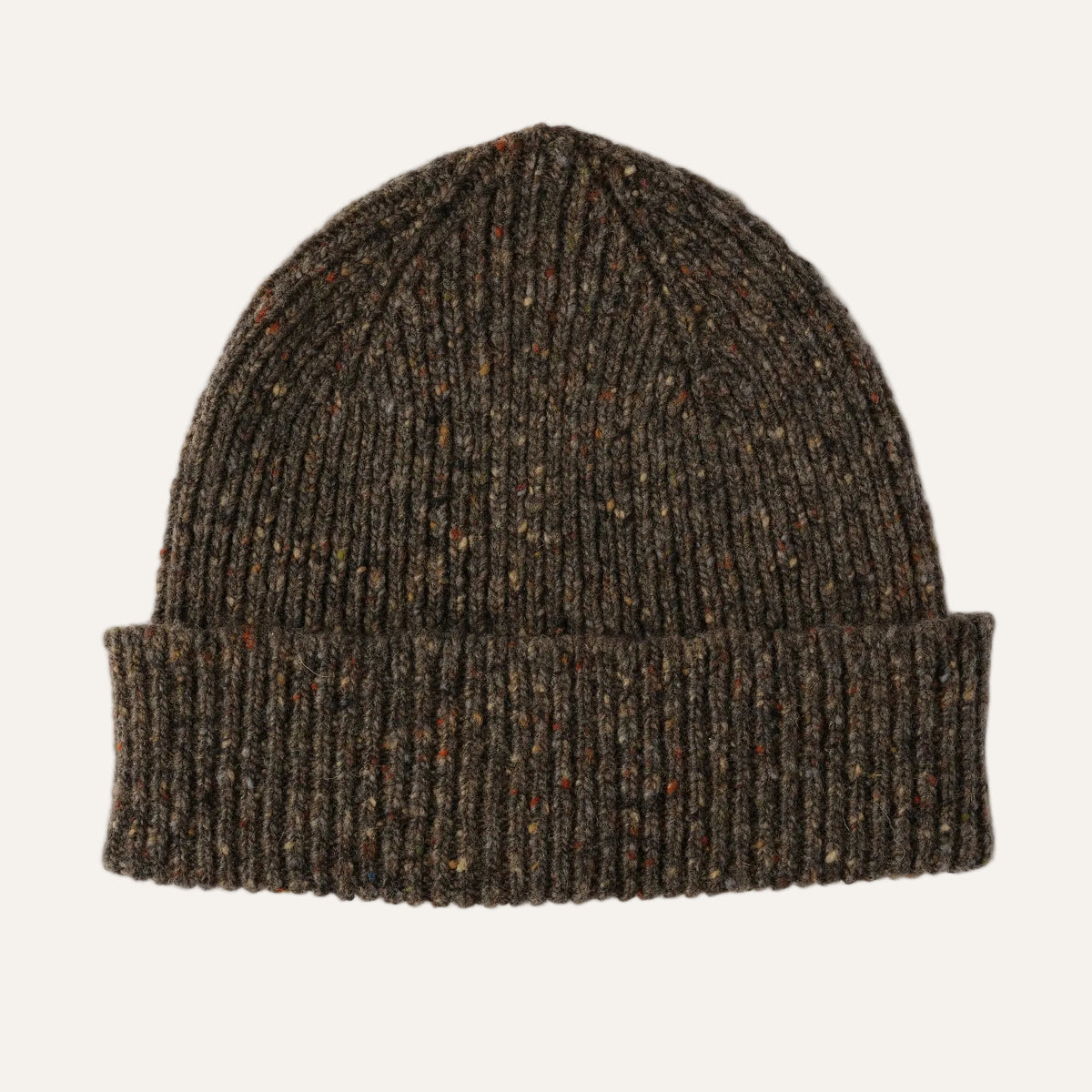 Mens Wool Beanie Hat | Gifting | Brown | Donegal