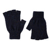 Wool fingerless gloves for Men  | Donegal Wool | Navy Blue | The Cashmere Choice
