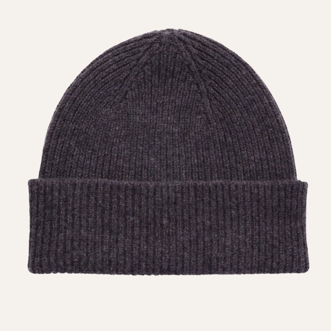 Ribbed Beanie | Wool Hat for Men and Women | Clyde | Lomond Lambswool