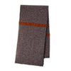 Ehically Sourced Mens Pure Wool Scarf | Brown Herringbone | The Cashmere Choice