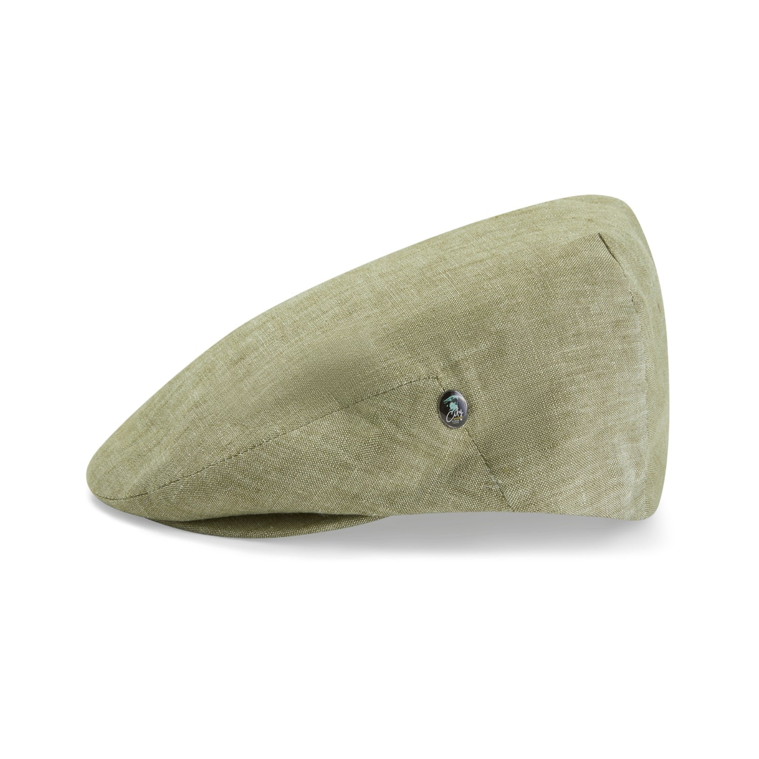 Mens Summer Cap | Linen | Green | City Sport