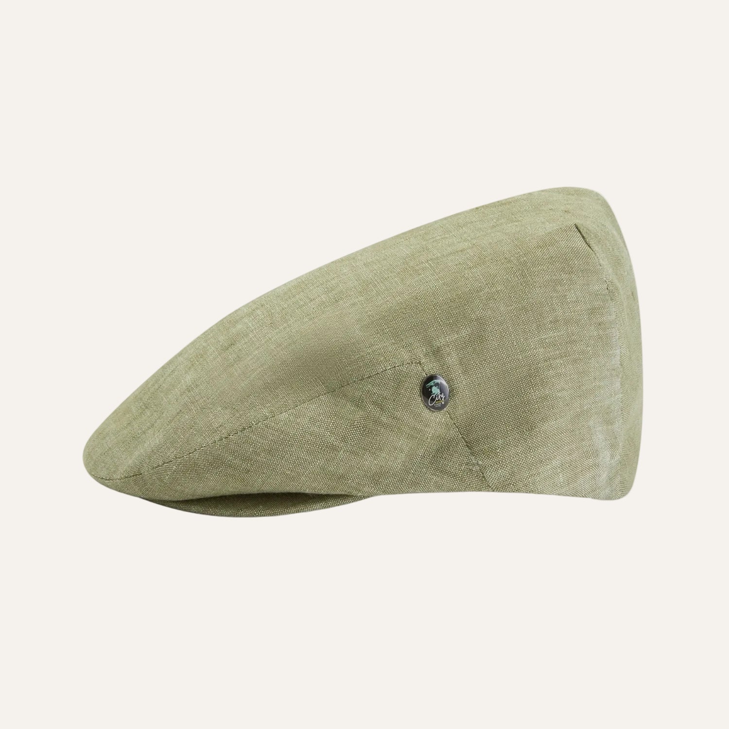 Mens Summer Cap | Linen | Green | City Sport