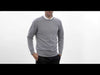 Man wearing grey cashmere sweater