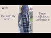 Cashmere Checked Scarf video on model