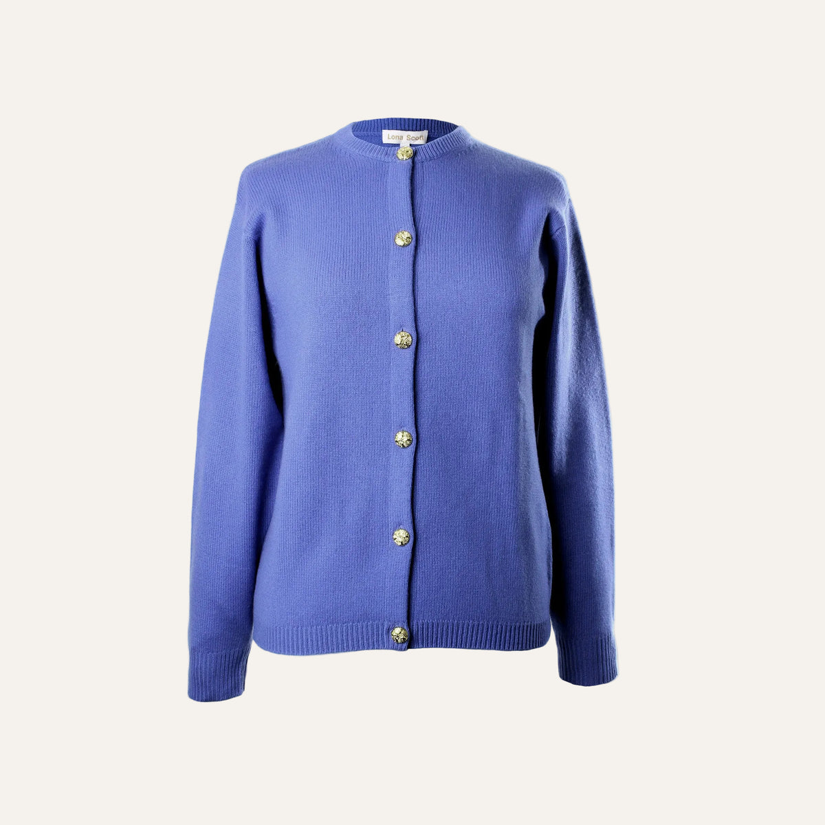 Ladies Cashmere Cardigan | Blue | 3 Ply