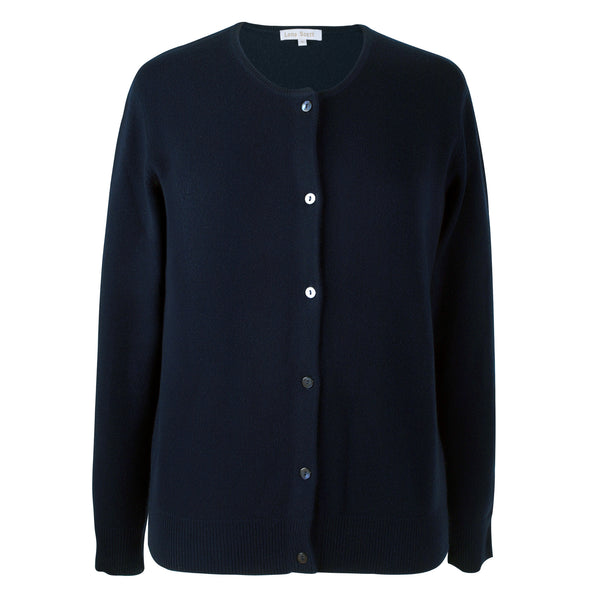 Women's Cashmere Cardigan | Navy Blue