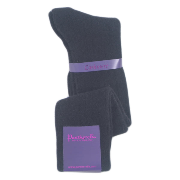 pantherella-knee-high-cashmere-socks-black
