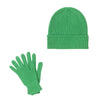 Green Cashmere Hat and Gloves Set 