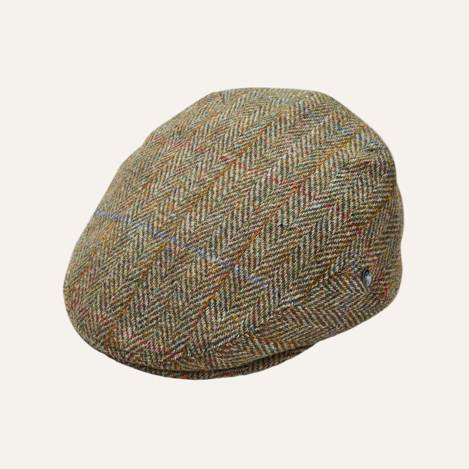 The Cashmere Choice | Harris Tweed Flat Cap - Country Green - Image 1
