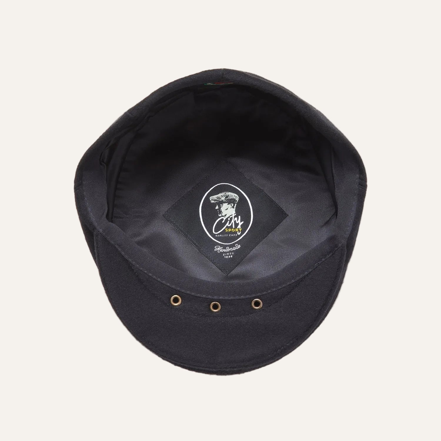 City Sport - Cool Comfort - Loden Wool Flat Cap - Black 3982
