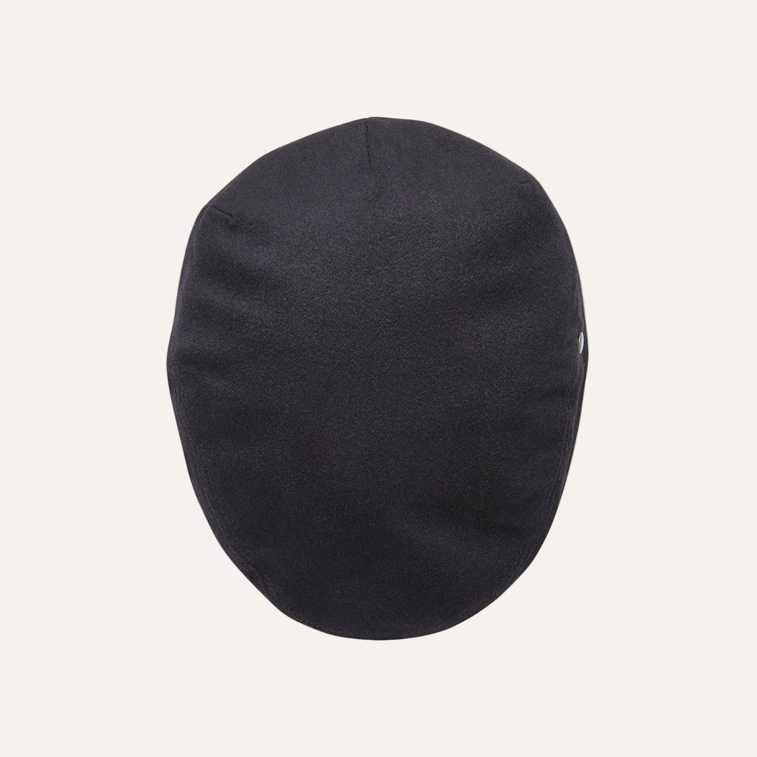 Black Cashmere Flat Cap by CitySport | Top View | The Cashmere Choice