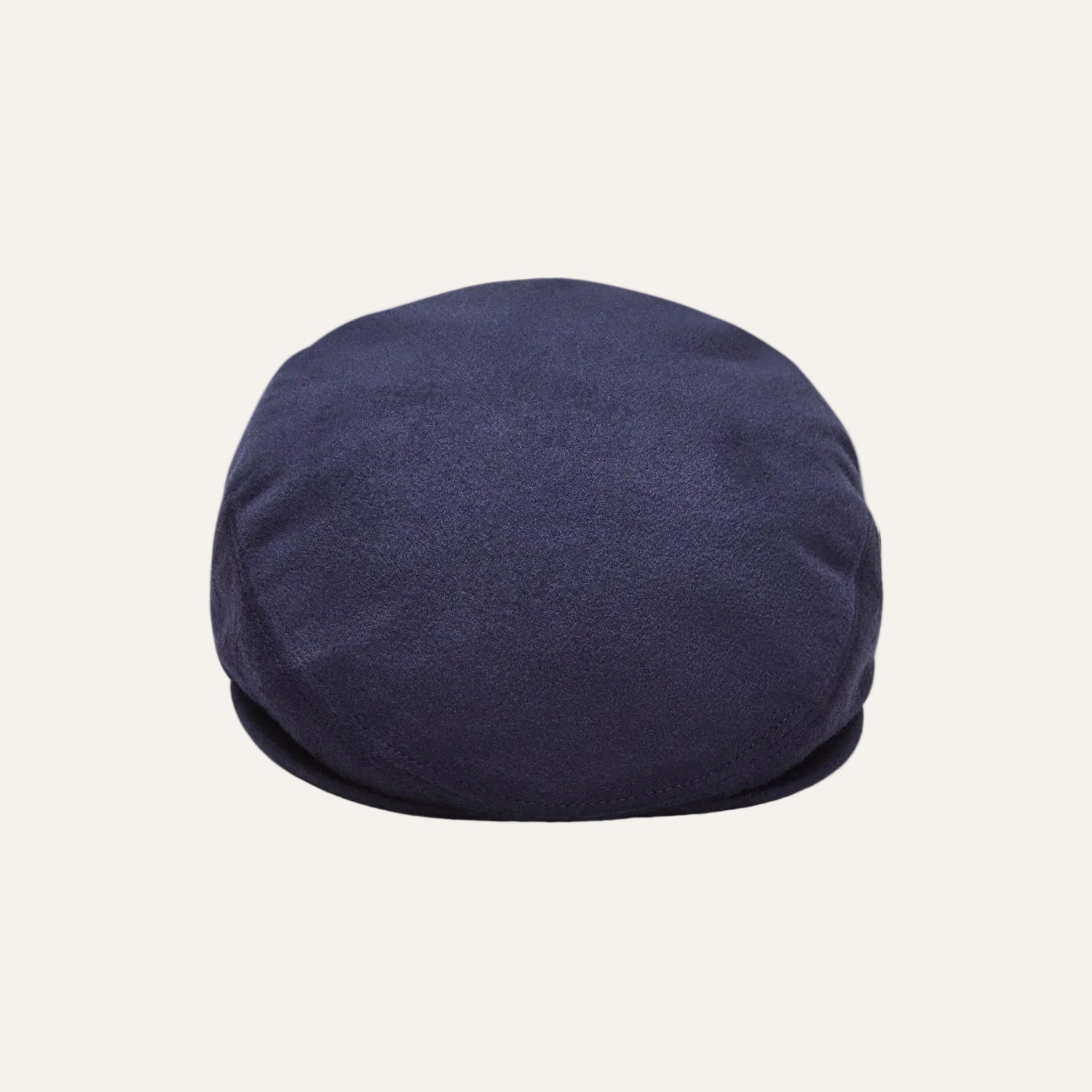 Navy Cashmere Flat Cap for Men by CitySport | Front View | The Cashmere Choice