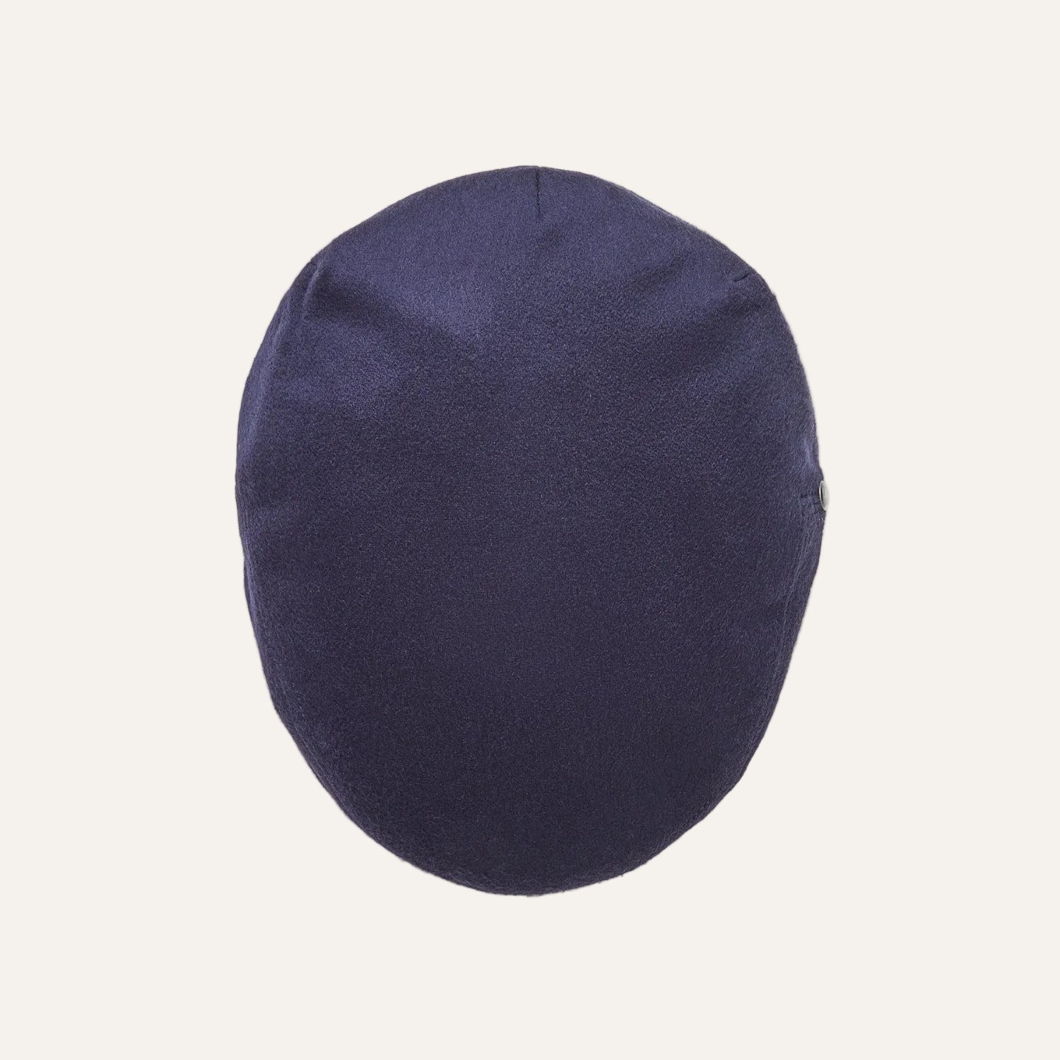 Navy Cashmere Flat Cap for Men by CitySport | Top View | The Cashmere Choice
