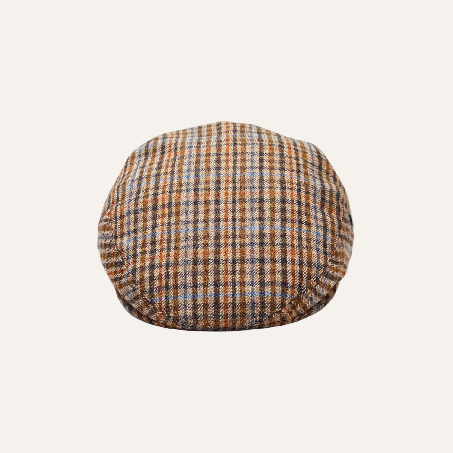 Cool Comfort Wool & Cashmere Flat Cap | Brown Check | City Sport