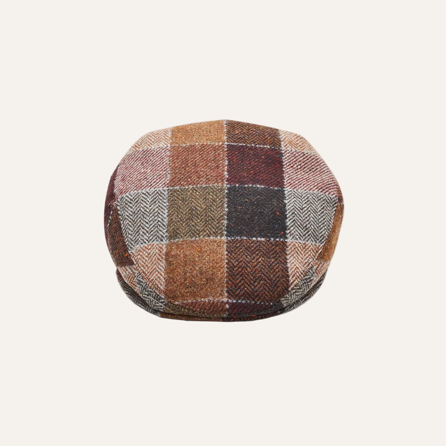 City Sport - Cool Comfort - Wool Flat Cap - Brown Check 4491