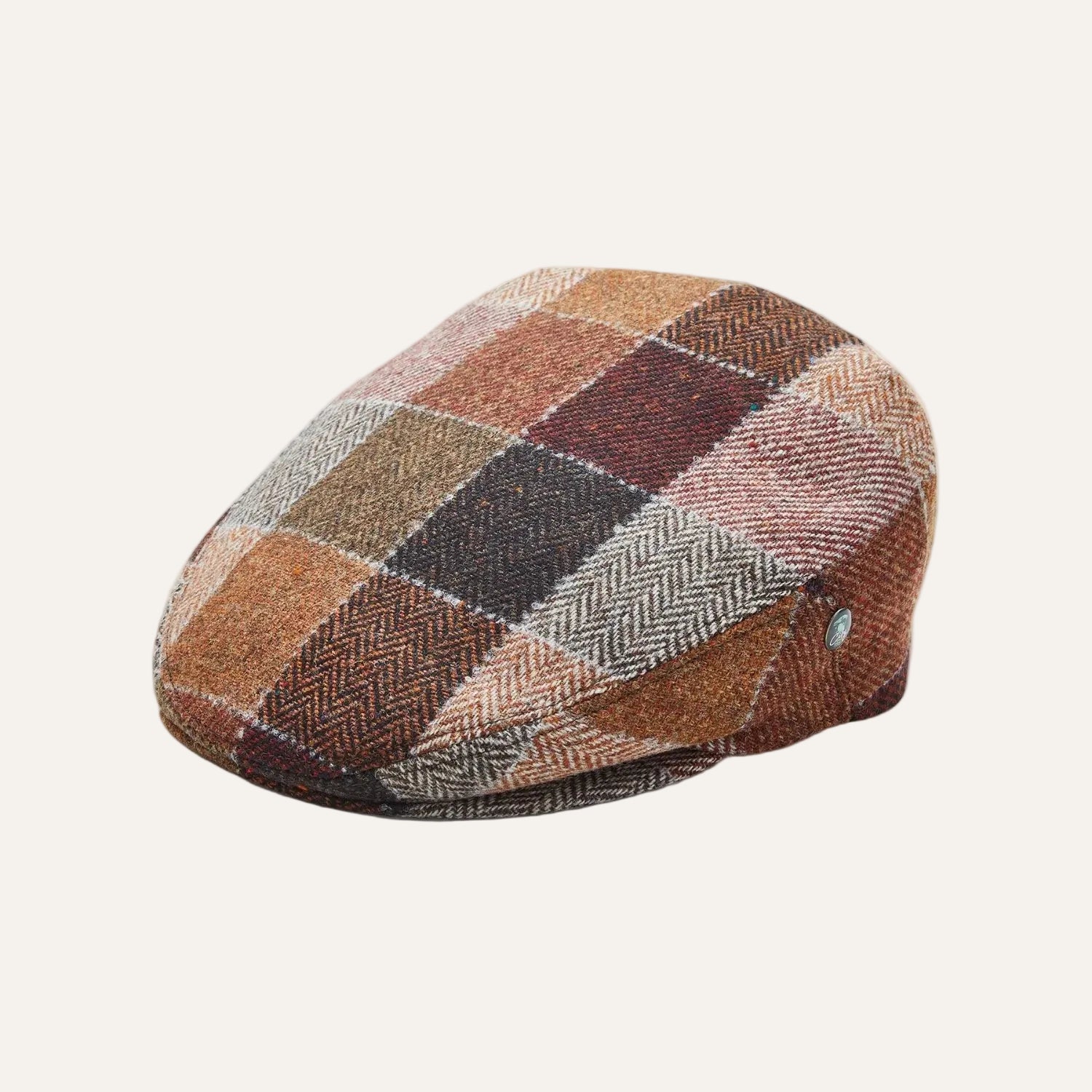 City Sport - Cool Comfort - Wool Flat Cap - Brown Check 4491