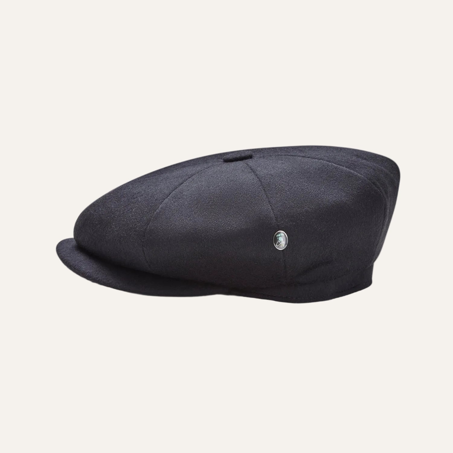 Black Flat Cap Peaky Blinders Style | Side View