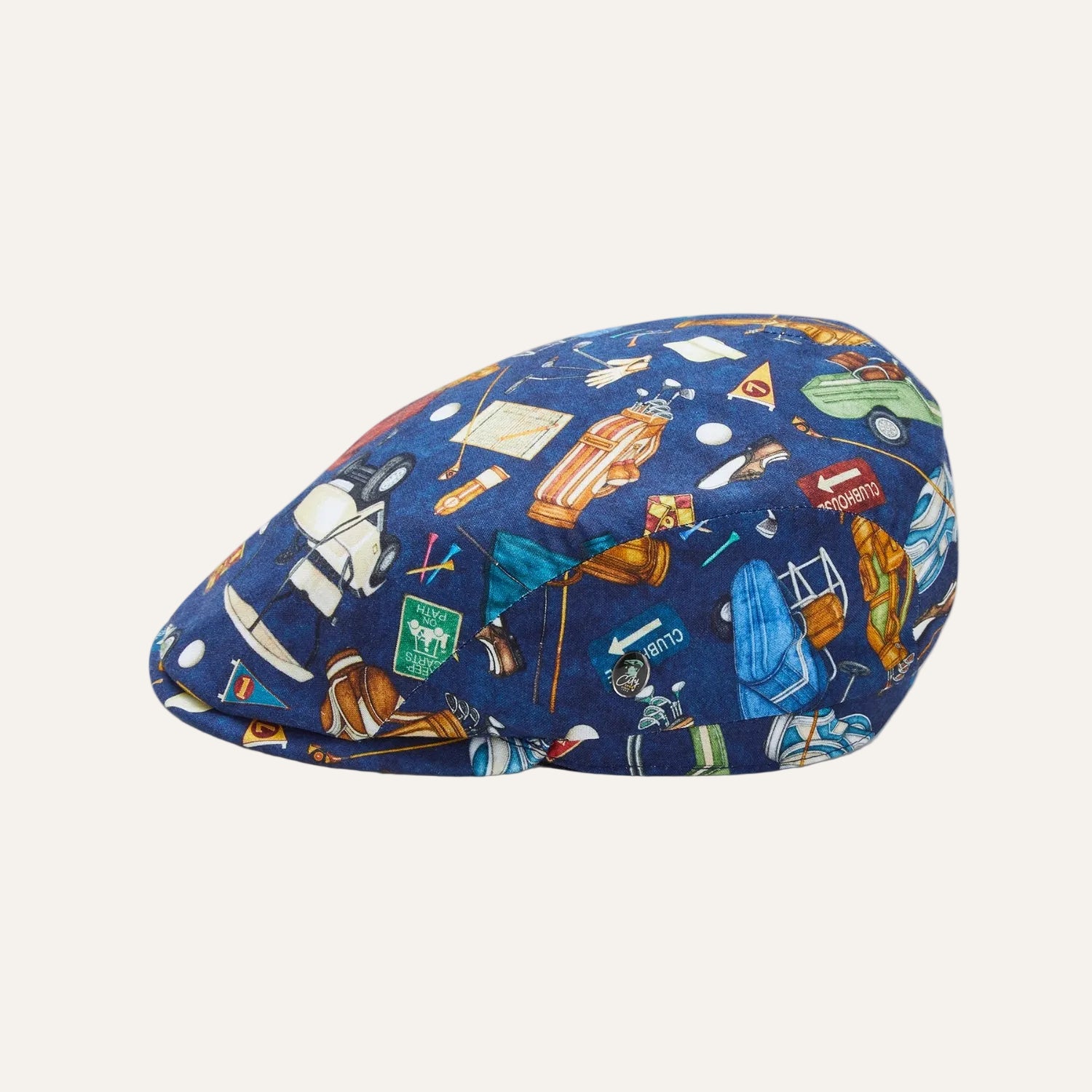 Golf Themed Summer Flat Cap | City Sport