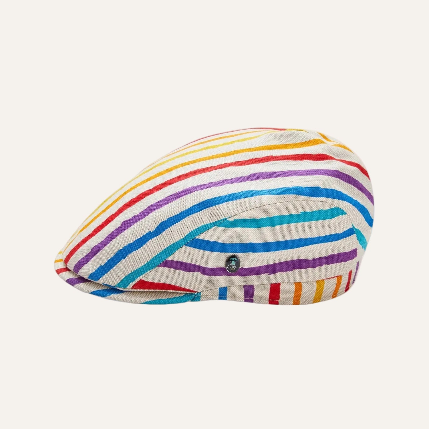 Side View | Rainbow Caps | Summer Cap | Golf Cap | The Cashmere Choice