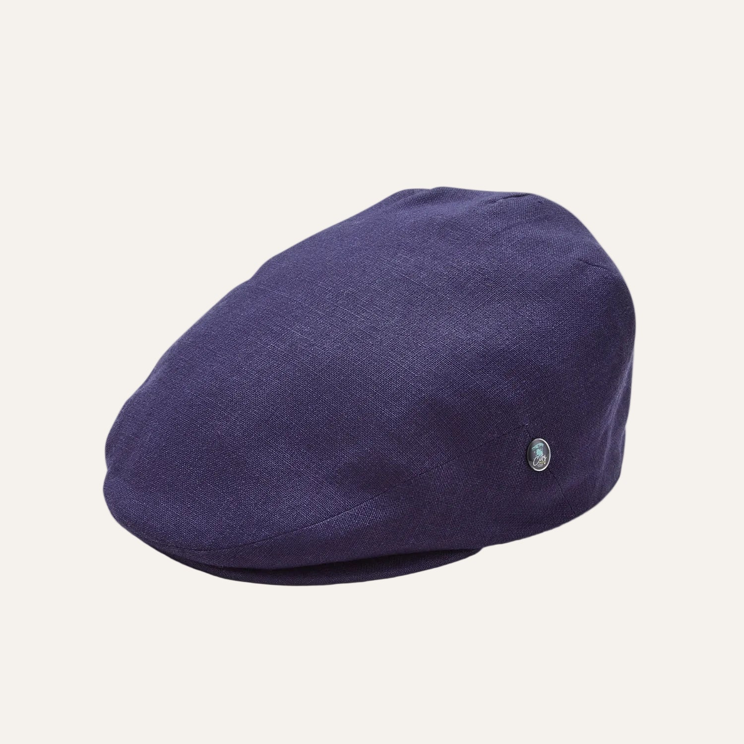 Mens Summer Cap | Linen | Navy Blue | City Sport