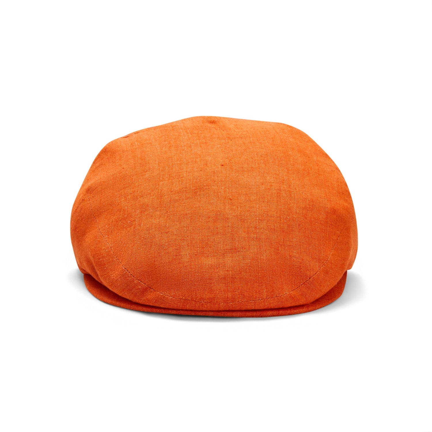 Front View | Linen Sun Hat | Orange | The Cashmere Choice