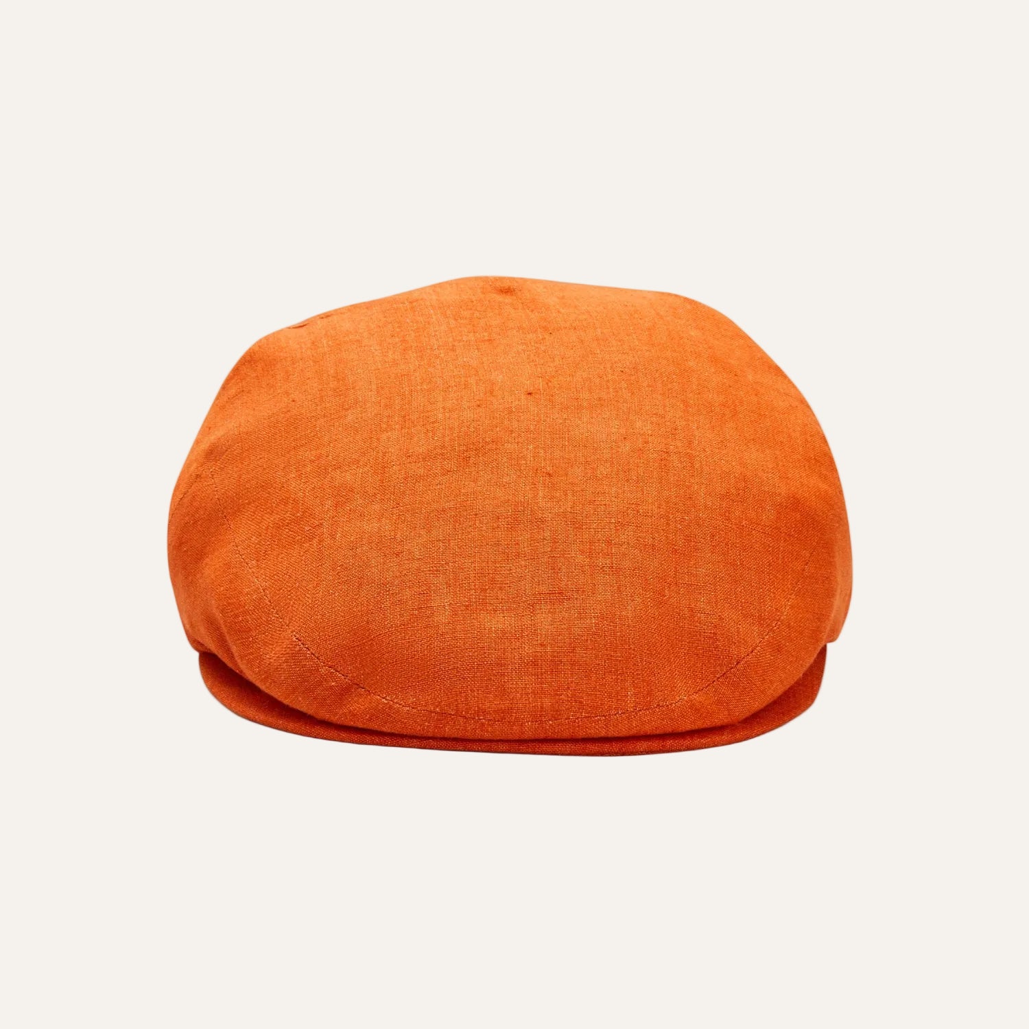 Front View | Linen Sun Hat | Orange | The Cashmere Choice