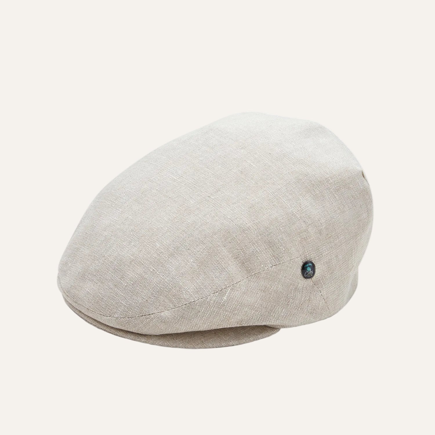 Mens Summer Cap | Linen | Natural | City Sport