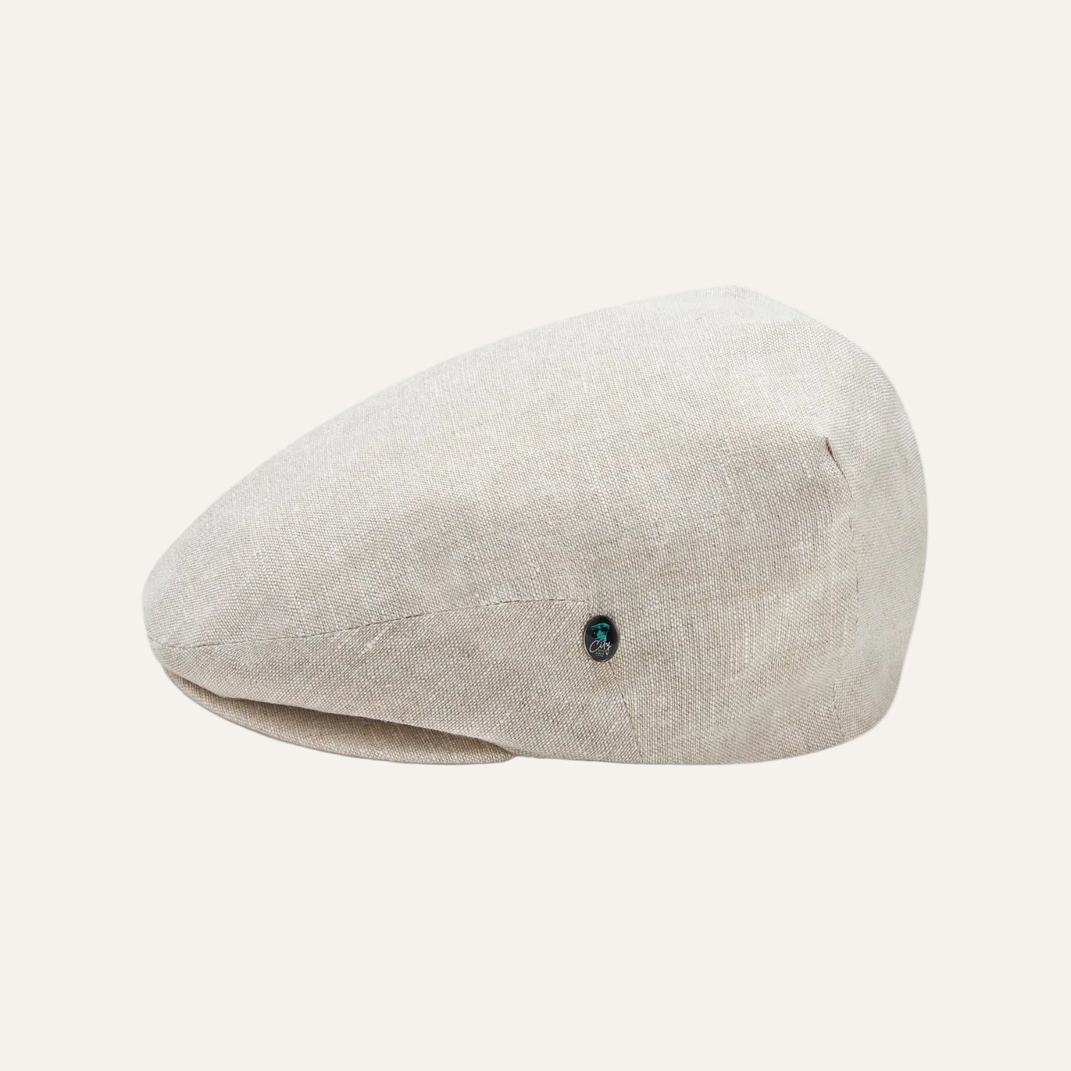 Mens Summer Cap | Linen | Natural | City Sport