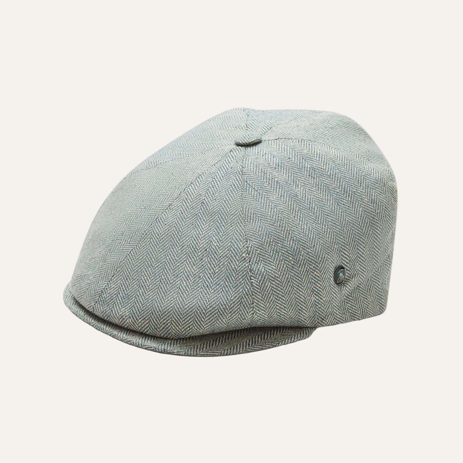 Mens Summer Newsboy Cap | Silk | Green | City Sport