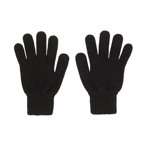 Gloves of Black cashmere hat and gloves set