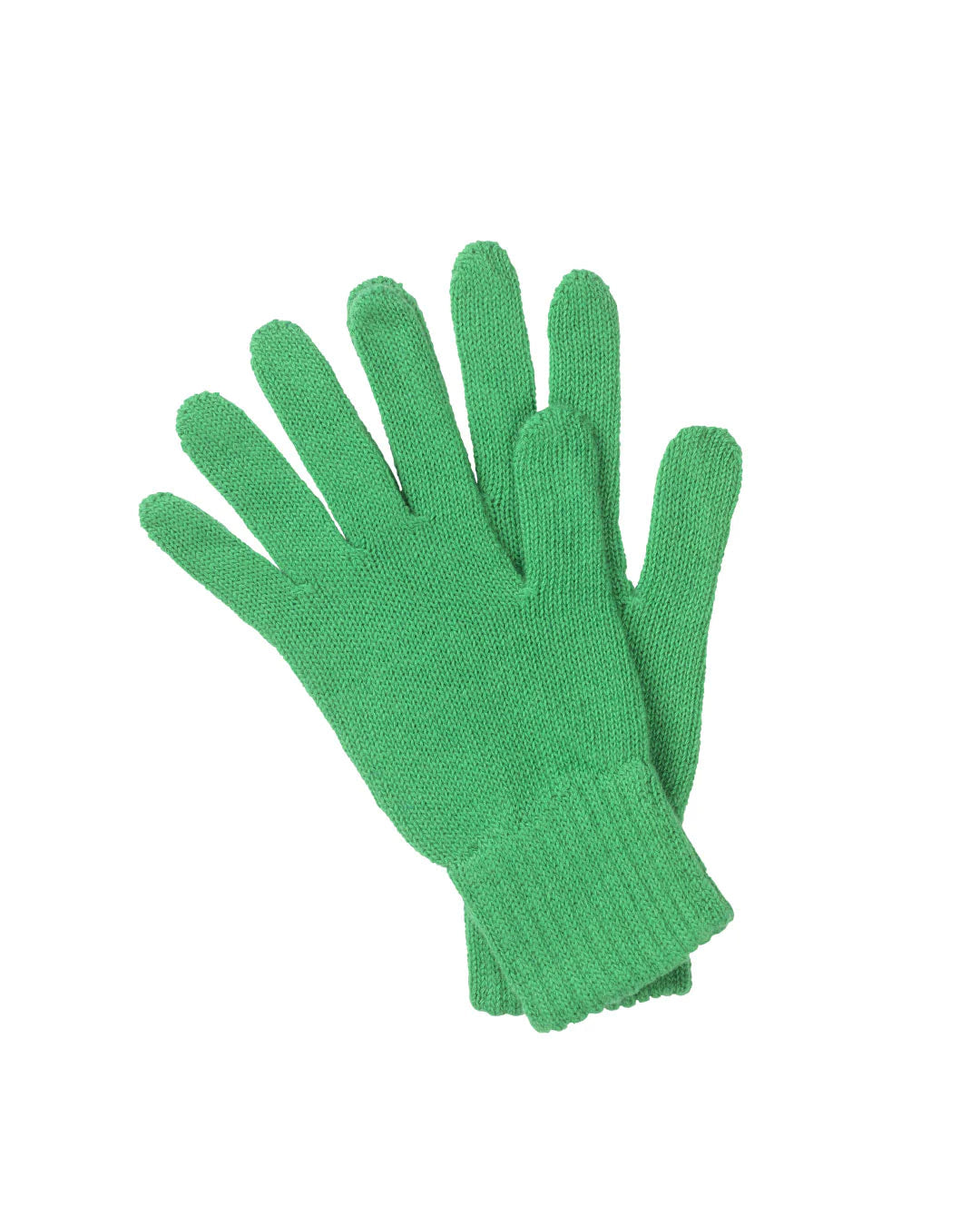 Gloves of Green Cashmere Hat and Gloves Set 