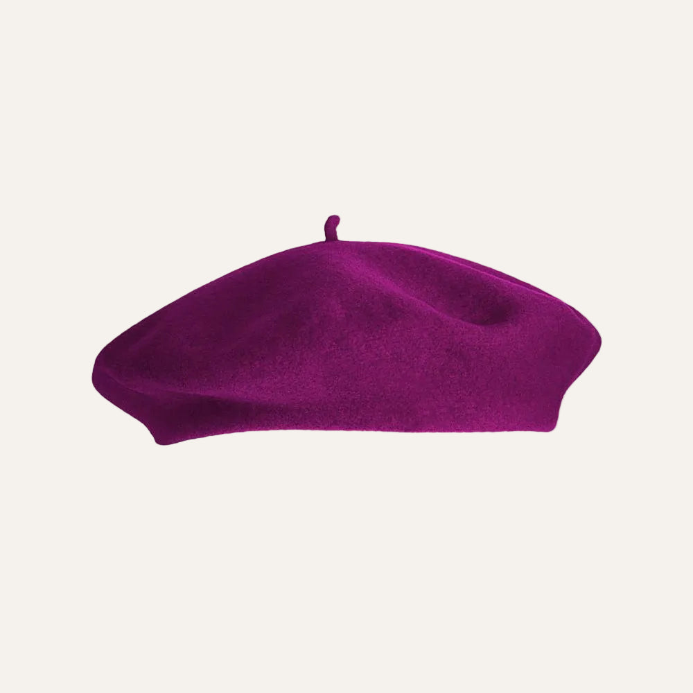 Indigo beret made in France by Laulhere